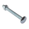 ForgeFix Carriage Bolts | M12 x 180mm | Zinc Plated