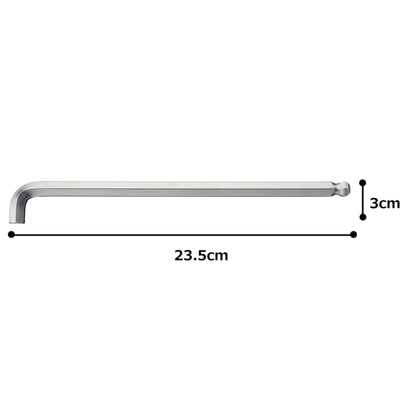 TONE BL-10S Short Long Ball Point L-Shaped Wrench Under The