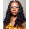 Niseyo 8 Packs Curly Ends Goddess Box Braids Crochet Hair