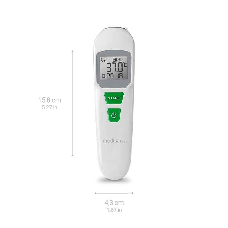 medisana TM 762 Digital Forehead Thermometer Fever Thermometer for Babies,
