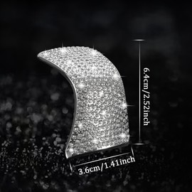 TOMALL Bling Car Gear Shift Knob Cover Compatible with Lexus RX is ES GS NX RC Bling Auto Shift Gear Knob Cover Crystal Interior Trim for Car Sparkly Shifter Gear Lever Modification Decoration Trims