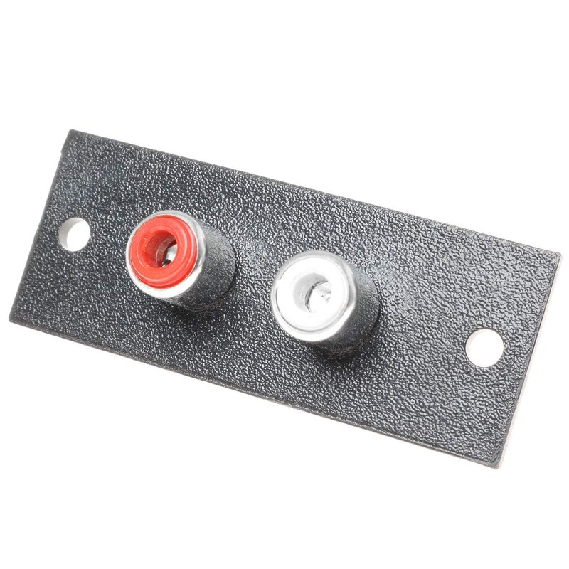 SQXBK RCA Connector 5PCS Black 2 Way RCA Terminal Wall