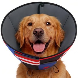 Queenmore Cono XL para perros, conos blandos para perros grandes después de la cirugía, cono para que los perros dejen de lamerse, collar isabelino pa