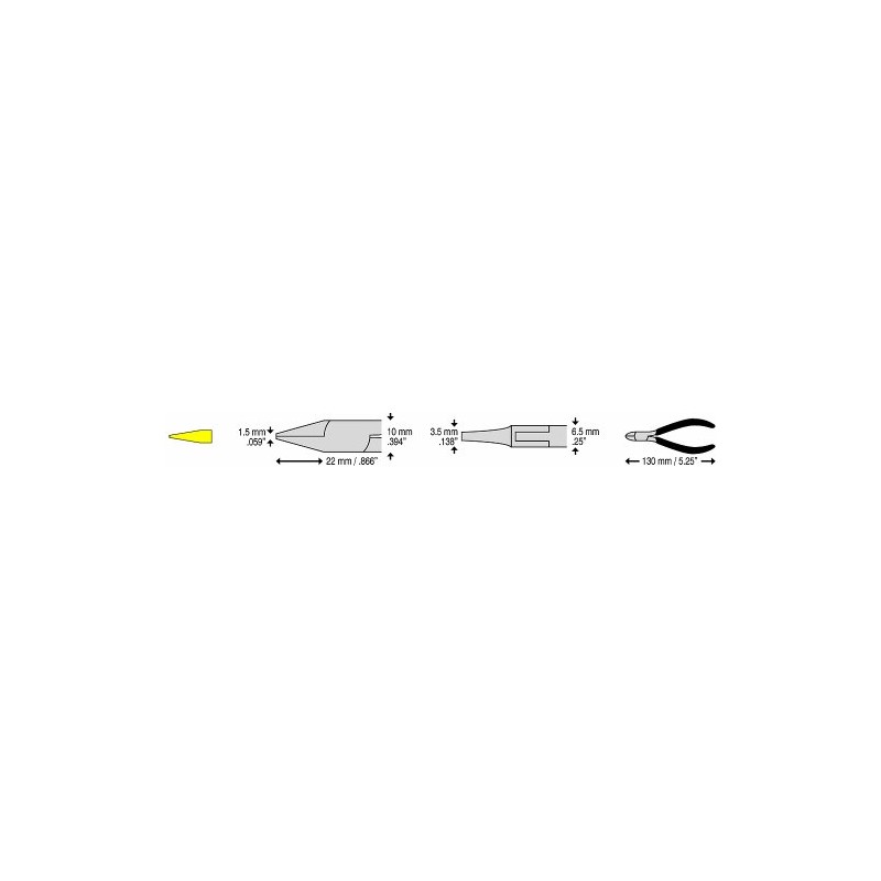 C.K SensoPlus T3770D120 120mm ESD Flat Nose Pliers