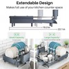 Dish Drying Rack - Expandable Dish Rack for Kitchen Counter,