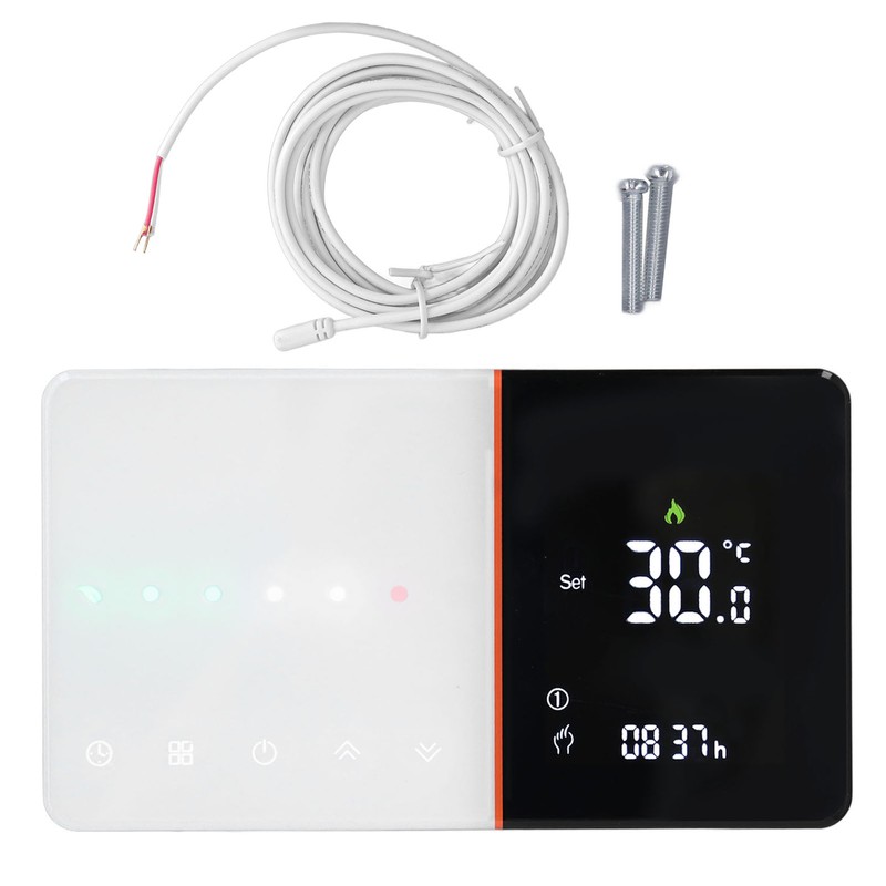 Thermostat with WIFI Voice Control Timed Programmable Slider LCD Negative