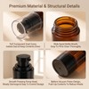 2 Pcs 100ml 3.4 oz Brown Plastic Airless Pump Bottles