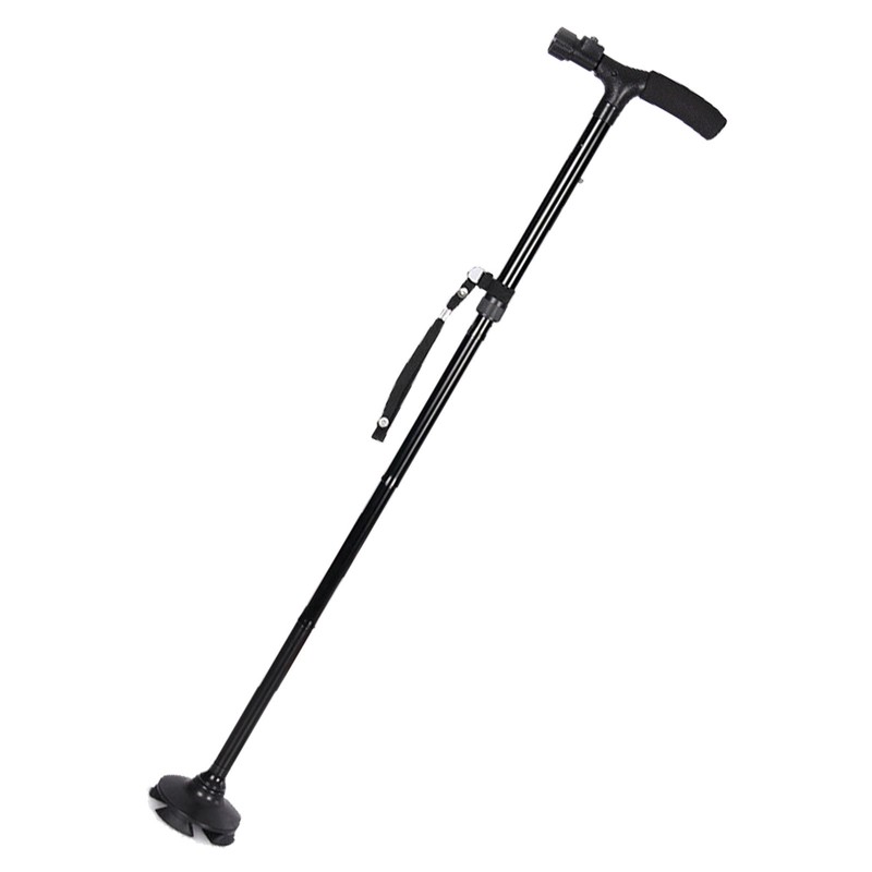 Aluminium Alloy Crutch LED Light Shock Absorption Quad Foot T