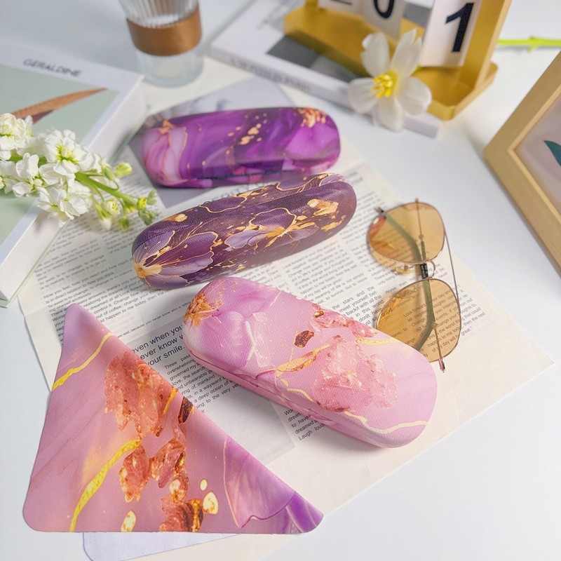 BESTOCEAN 3pack eyeglass case hard shell，glasses case hard shell，eye glass