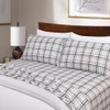 Lodge & Linen Flannel Sheets Queen Size Rich Cotton -High