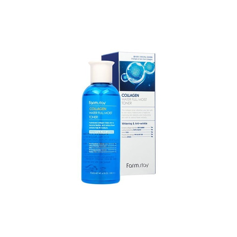 Farm Stay 팜스테이 콜라겐 워터 풀 모이스트 토너 200ml Farmstay
