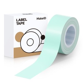 MakeID Q1 HD Label Printer Paper, Full-face Label Sticker, Genuine Thermal Roll Paper, W 16 mm x L 4 m (0.6 in x 13.1 ft), For Handwriting, Price Tag, Address, Weight, Number, Android/iOS Compatible