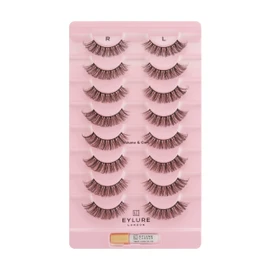 Eylure Lash Board Volume & Curl False Lashes (8 pairs false lashes/glue supplied)