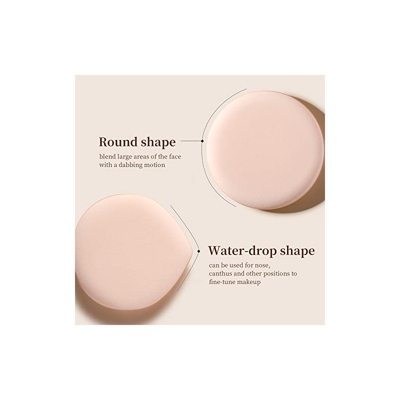 Esponja de maquillaje para cojín de aire, color rosa, una