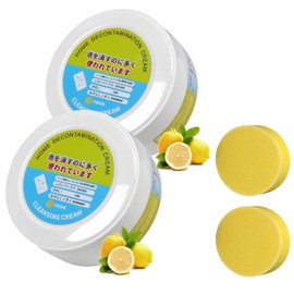 SINYI 2pcs Crema de limpieza para zapatos，Crema de Limpieza Multifuncional Para el Cuidado Del Cuero，Pasta Limpiadora Quitamanchas de Muebles y Zapatos con Esponja Borradora