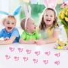 Ocosy 24Pcs Removable Easter Bunny Paw Prints Rabbit Paw Print