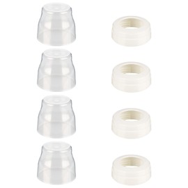 4 Pack Baby Bottle Ring Collars and Cap for Avent Anti-Colic Baby Bottle