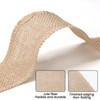 FALSKT 8cmX12m Jute Burlap Ribbon Hessian Ribbon Natural Jute Ribbon