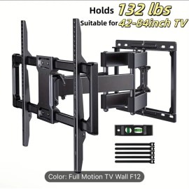 Wall Mount TV Holder Up to 132 Lbs Suitable For 40-86 Inches Smart TV, Flexible