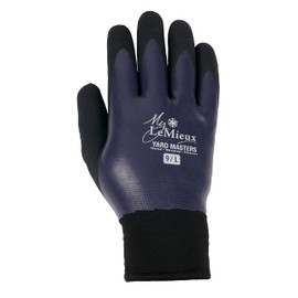 LeMieux Yardmaster Thermal Work Gloves in Navy - Rider Accessory for Cold Weather - Thick and Waterproof with Soft Warm Fleece Inner Lining - Medium