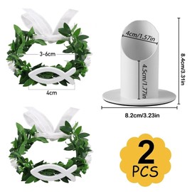 XineYuor 2PCS Kerzenständer Kommunionkerze mit Tropfschutz Kommunionkerze für Kommunion Taufe Deko Kerzenhalter Stumpenkerzen Metall für Taufkerze Taufkerzenständer Taufkerzenhalter Stabkerze Kerzen
