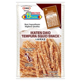 Maruesu Ikaten Daio Tempura Squid Snack, 1.87 Ounce (Pack of 5)