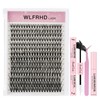 WLFRHD Lash Extension Kit 280 Pcs DIY Individual Cluster Lashes
