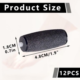12 StüCk Ersatzrollen FüR Hornhautentferner Ersatzrollen, Hornhautentferner,mit Velvet Smooth Ersatzrollen FüR Elektrische FußFeile