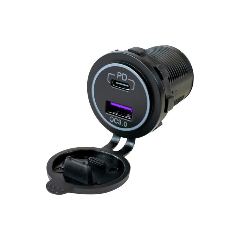 Generic Sea-Dog USB 3.0 & USB-C Power Socket w/Out Light,