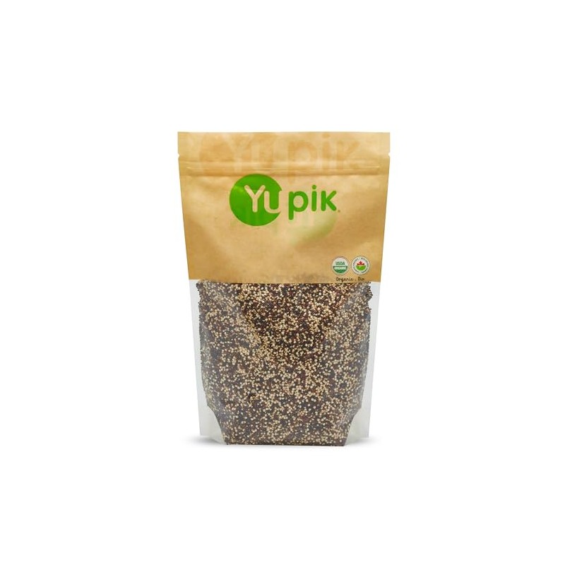 Yupik Organic Tri-Color Quinoa, 2.2 lb (35.2 oz), Non-GMO, Gluten-Free,
