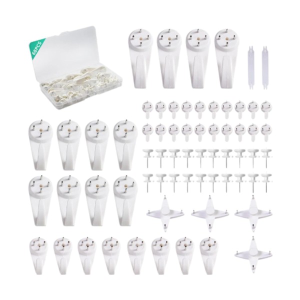 MagiDeal Picture Hanging Hooks Set Picture Hangers Concrete Wall Hooks