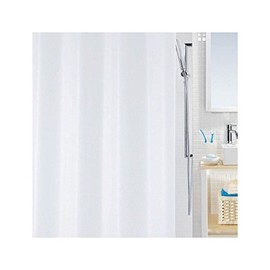 Spirella Bio PEVA Plastic Shower Curtain, 120 x 200 cm, White