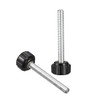 uxcell M5 x 40mm Metric Male Thread Knurled Clamping Knobs