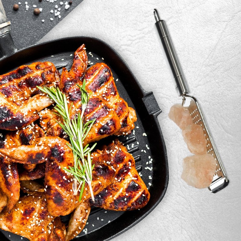 Himalayan Chef Grater with 3 Pink Salt Chunks, 6 Oz,