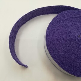 phalatina Thin Fiber Towel Grip Tape, Plenty of 32.8 ft (10 m), Badminton, Tennis, Squash, Includes End Tape, Wrap Around 15 Times (Purple)