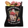 Naughty Santa Roasting Nuts Xmas Humour Tote Bag