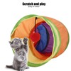Pet Tunnel Iridescent Foldable Cat STunnel with Interactive Ball and