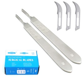 AAProTools 100 Surgi Sterile Scalpel Handle Blades # 12 (2 Free Handle #3)