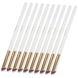 VICASKY 10pcs Ergonomic Angled Concealer Brushes for Makeup Application for Lipstick Eyeshadow and More for Beginners and Professionals