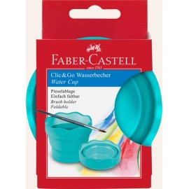 Faber-Castell Faber Castell Clic and Go Collapsible Paint Water Cup Travel Art Supplies 12 oz