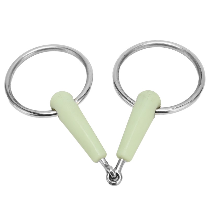 Horse Snaffle Bit Rubber Wrapped Stainless Steel Loose Ring Horse