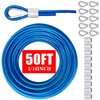 VIVBOO Stainless Steel Cable & Wire Rope 3/16" Vinyl Coated