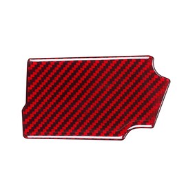 ramuel Compatible with Carbon Fiber Door Handle Trim Cover Accessories for Ford Mustang 2015 2016 2017 2018 2019 2020 （ 2pcs Red）