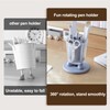 INSTOME Rotating Pen Holder,Cute Bow Pen Holder,Office Desk Accessories for