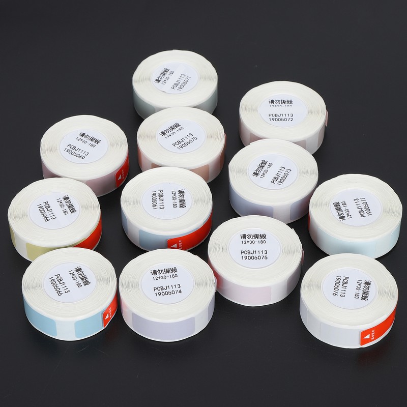 12Pcs Label Paper Adhesive Waterproof Thermal Stickers Coding Machine Price
