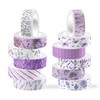 12 Rolls Lavender Washi Tape Purple Floral Decorative Tape Great