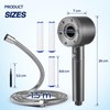 Blendura Water-Saving Shower Head with Hose 1.5 m, Anti-Limescale Function