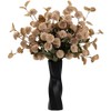 LESING 10pcs Long Stem Artificial Flowers with Eucalyptus for Vase,20"
