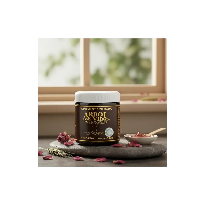 Pomada Árbol de Vida Tepezcohuite Jurema, Rosehip Wheat Germ Ointment,