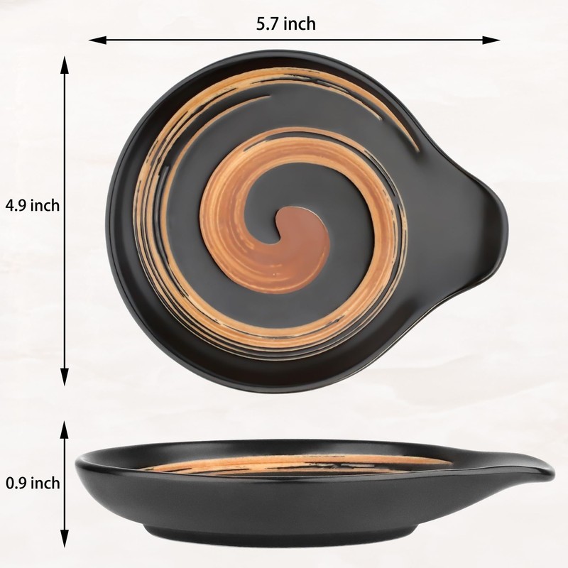 VanlonPro Ceramic Spoon Rest, 5 Inch Spoon Holder for Stove